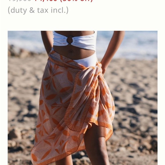 Anthropologie Printed Beach Wrap - Picture 5 of 6